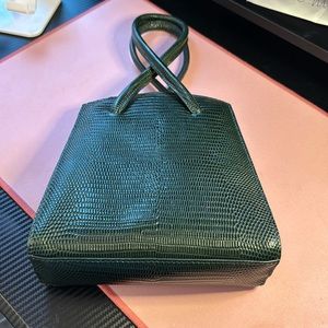 Staud brand green bag with loop top handle